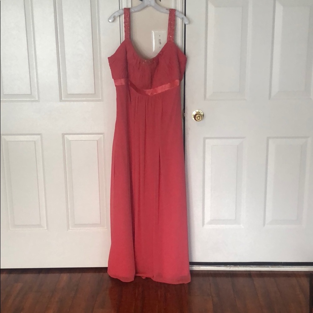 Coral gown